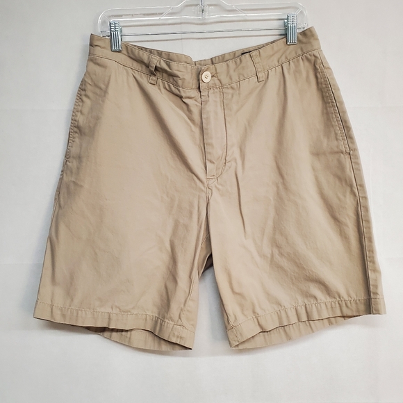 Vineyard Vines Mens Size 33 Light Khaki 100% Cotton Chino Club Shorts - Picture 1 of 6